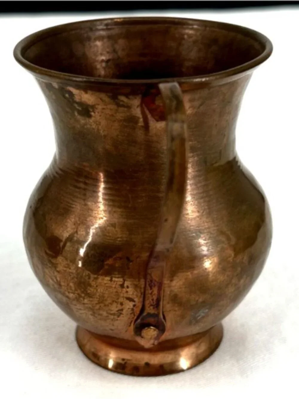Copper Pitchers Hand Hammered Mini 3-3.5